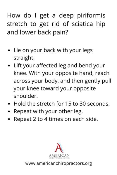 deep piriformis strech