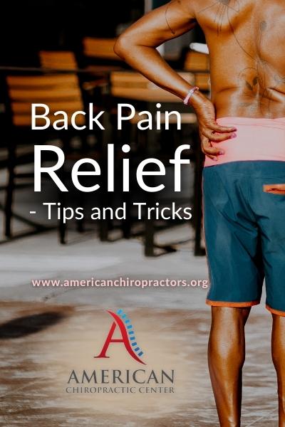 back pain relief - tips and tricks