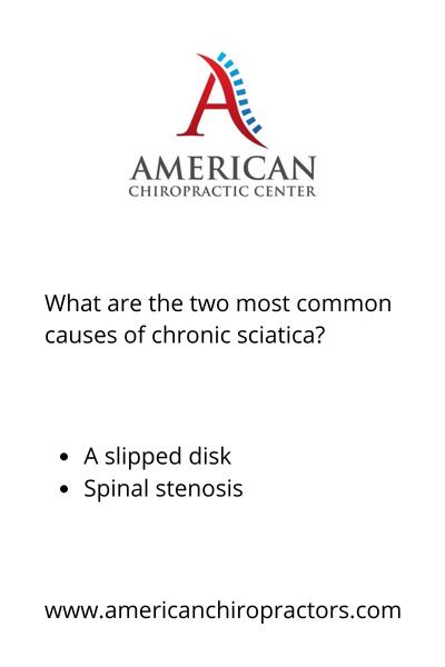 what are the two most common causes of chronic sciatica