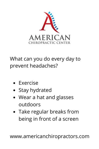 what can you do every day to prevent headaches