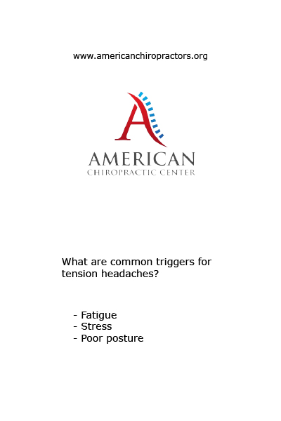 What are common triggers for tension headaches(qm]