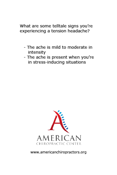 What are some telltale signs you’re experiencing a tension headache(qm]