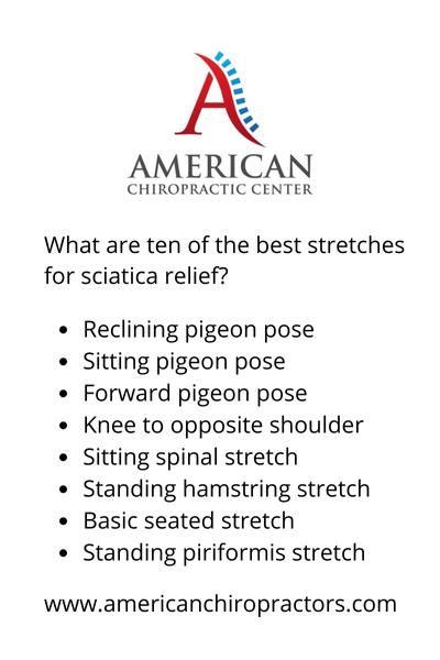 what are ten of the best stretches for sciatica relief