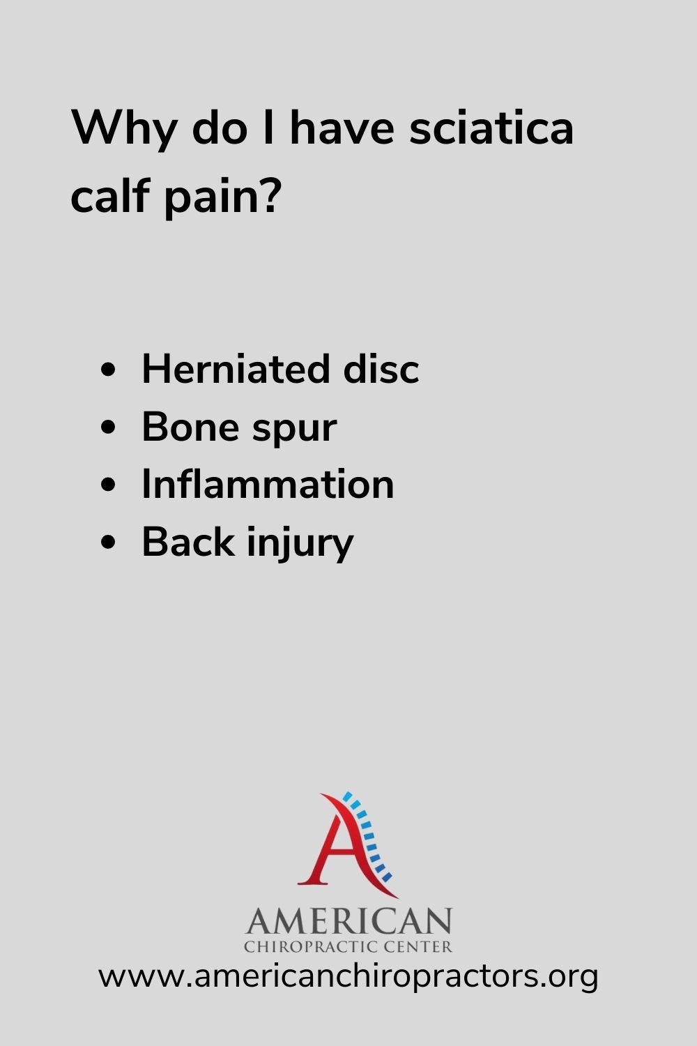 sciatica calf pain