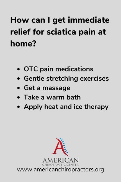 Immediate Relief For Sciatica Pain At Home