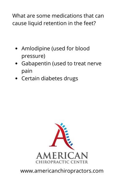 content machine american chiropractors photos b - What are some medications that can cause liquid retention in the feet?