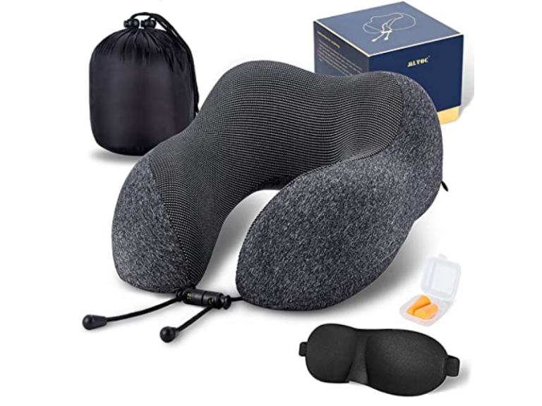 Traveling? This neck pillow, which is reduced to $16 has increased by more than 90 percent in sales this week”No pain” Yahoo Life