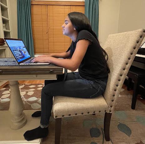 Back and neck pains from working at a computer