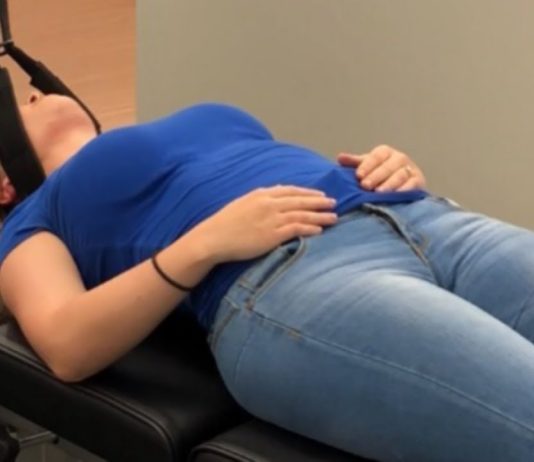 Crack! Crunch! Chiropractic videos help chiropractors find the correct spot.